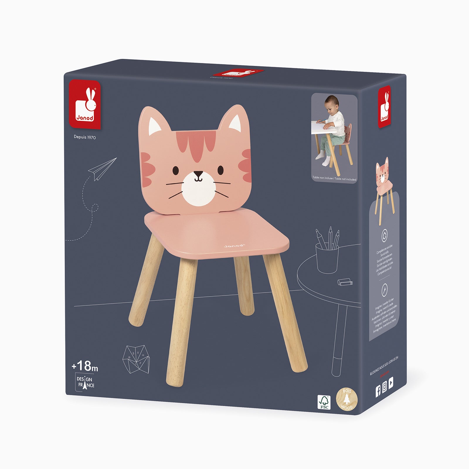 Janod Children's Chair - Cat