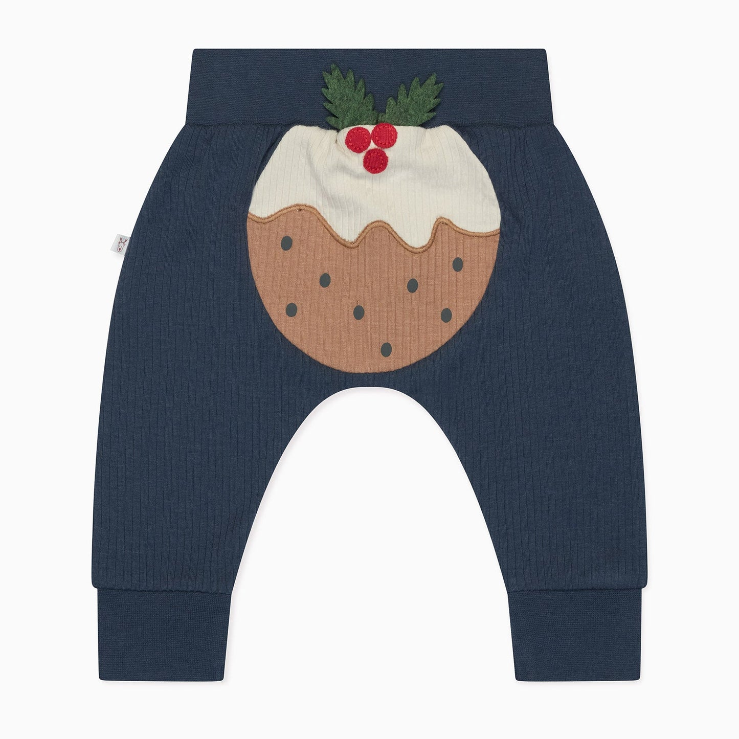 Christmas Pudding Ribbed Joggers