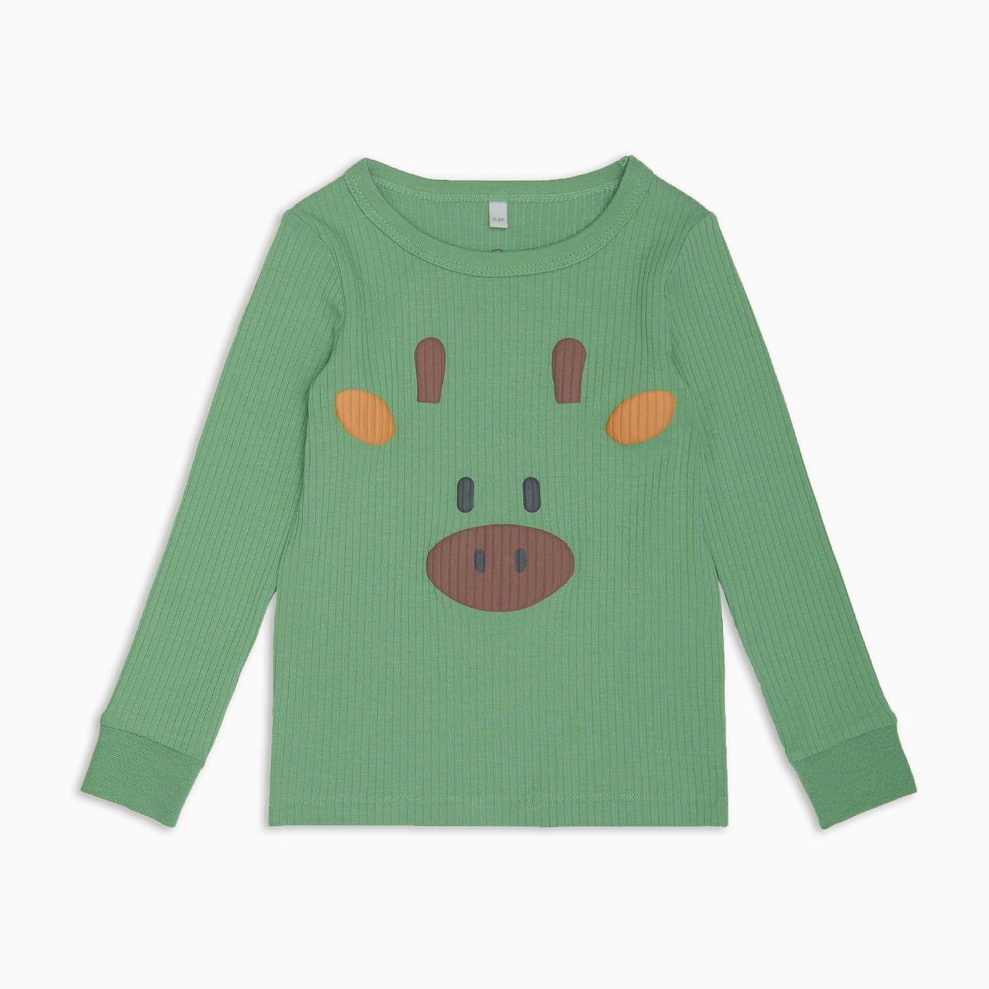 Giraffe Face Ribbed Pyjamas
