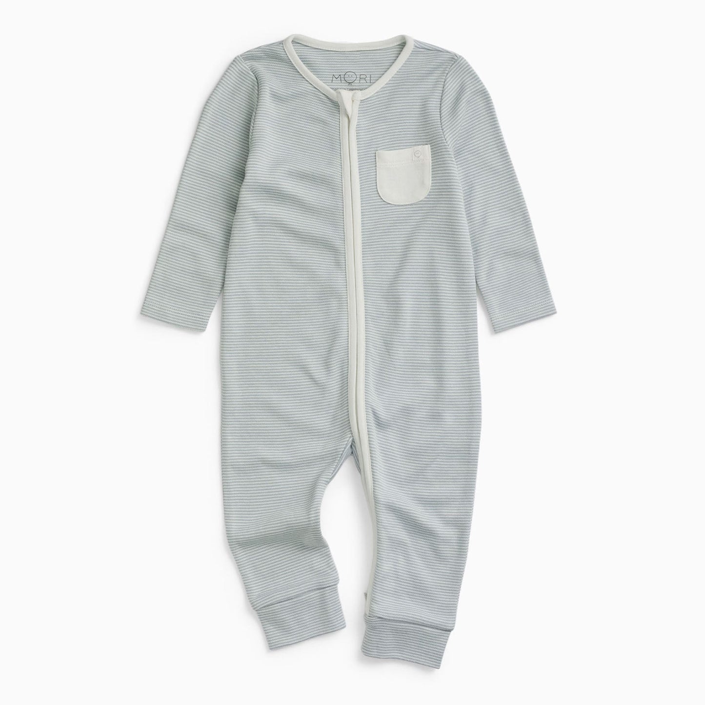 Clever Zip Sleepsuit - Blue Stripe