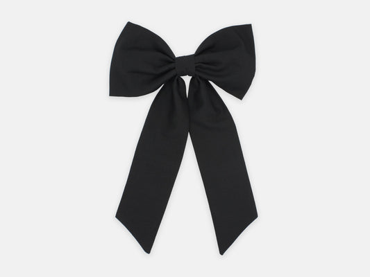 Large Bow Hair Clip - Liberty Black F Print