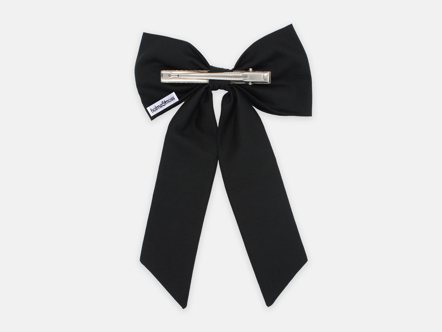 Large Bow Hair Clip - Liberty Black F Print