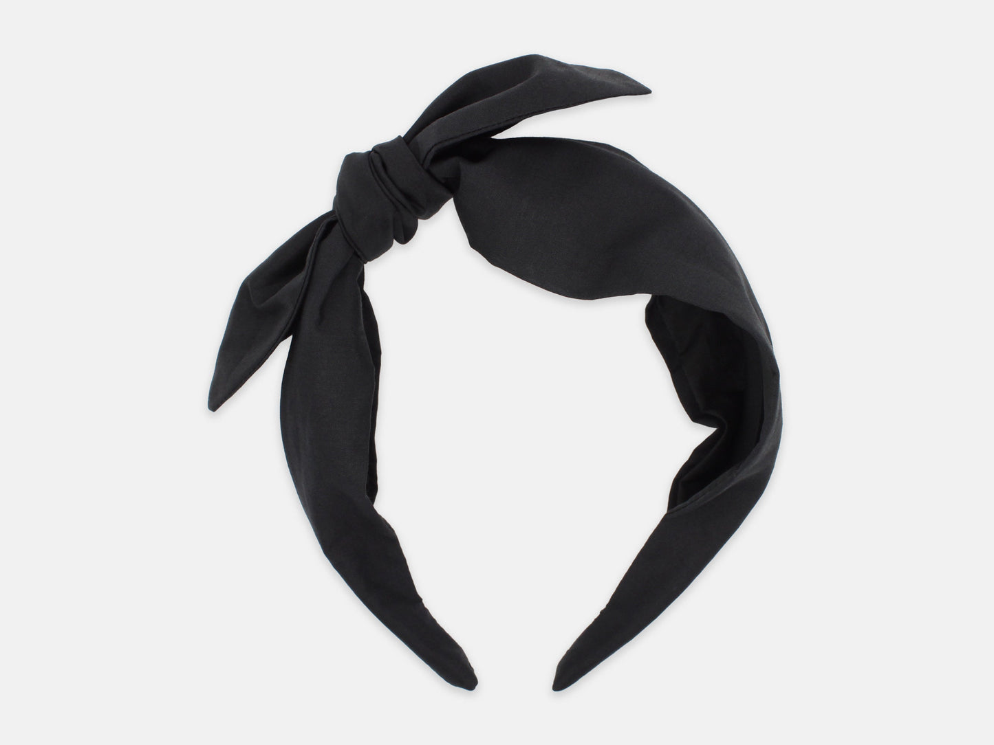 Side Bow Headband - Liberty Black F Print