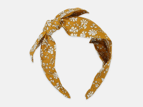 Side Bow Headband - Liberty Capel G Print