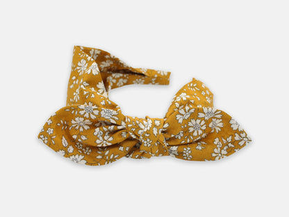 Side Bow Headband - Liberty Capel G Print