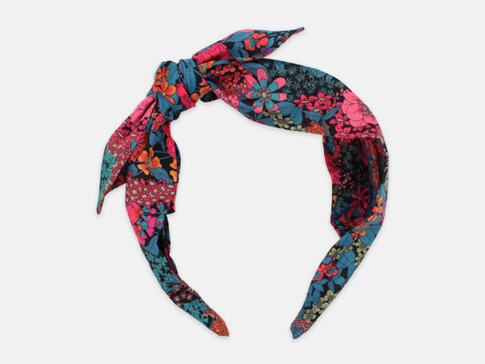 Side Bow Headband - Liberty Ciara C Print