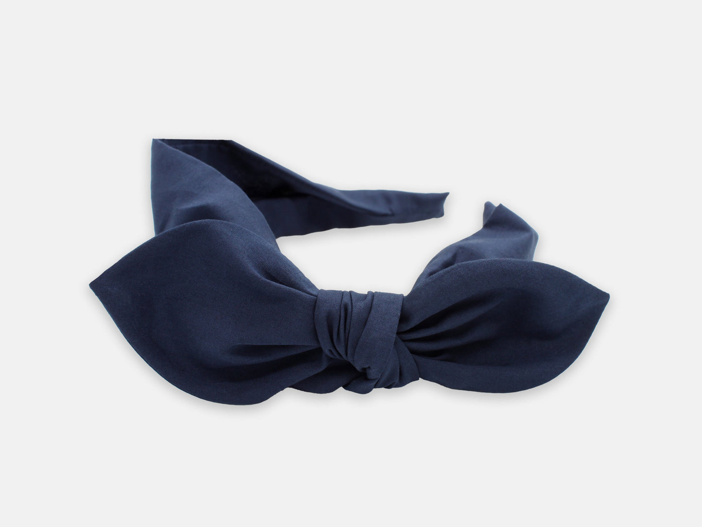 Side Bow Headband - Liberty Navy C Print