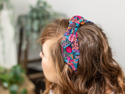 Side Bow Headband - Liberty Ciara C Print