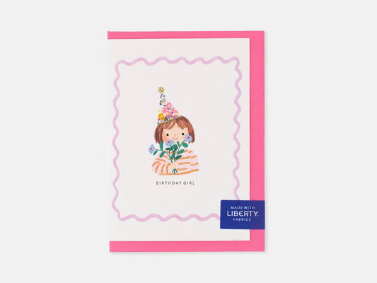 Birthday Girl Card - Liberty Wiltshire Bud Print