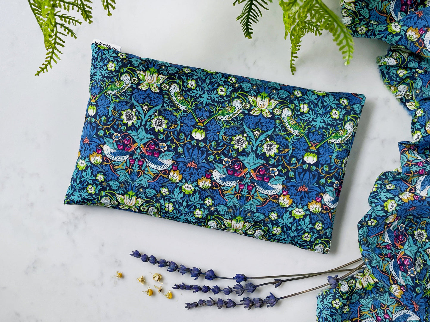 Eye Pillow with Lavender and Chamomile - Liberty Strawberry Thief J Print