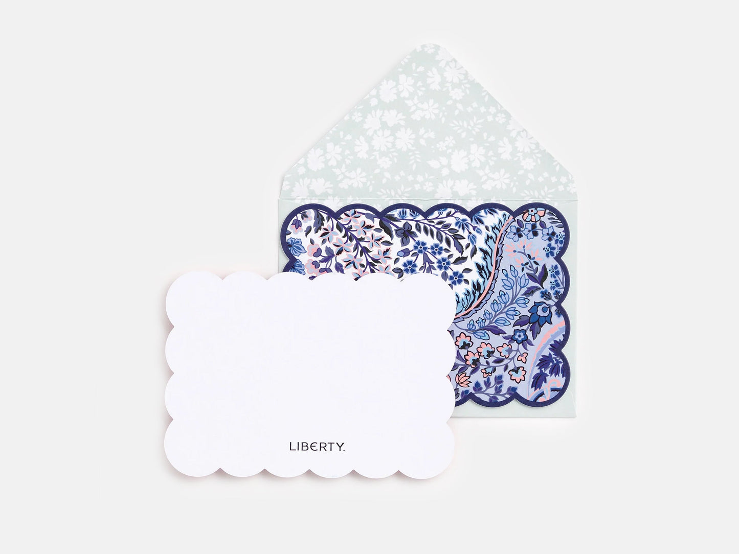 Liberty Scalloped Shaped Notecard Set