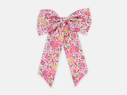 Large Bow Hair Clip - Liberty Emma and Georgina N Print