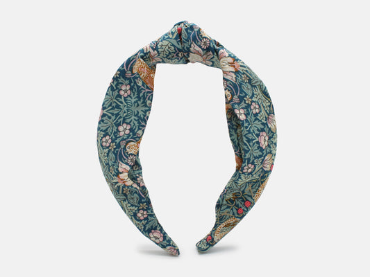 Classic Knot Headband - Liberty Strawberry Thief P Print
