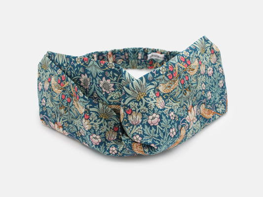 Twist Headband - Liberty Strawberry Thief P Print