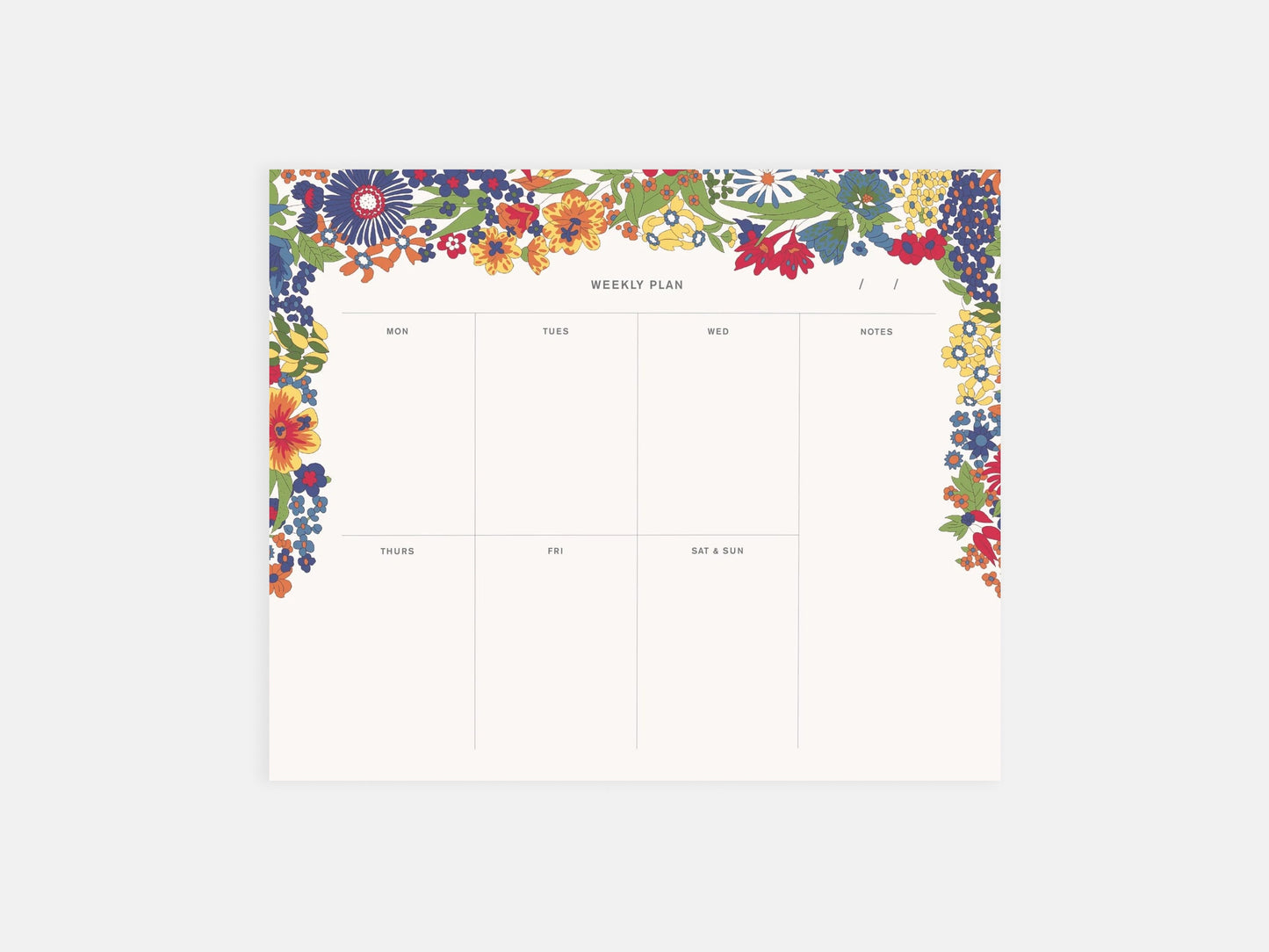 Liberty Margaret Annie Weekly Notepad
