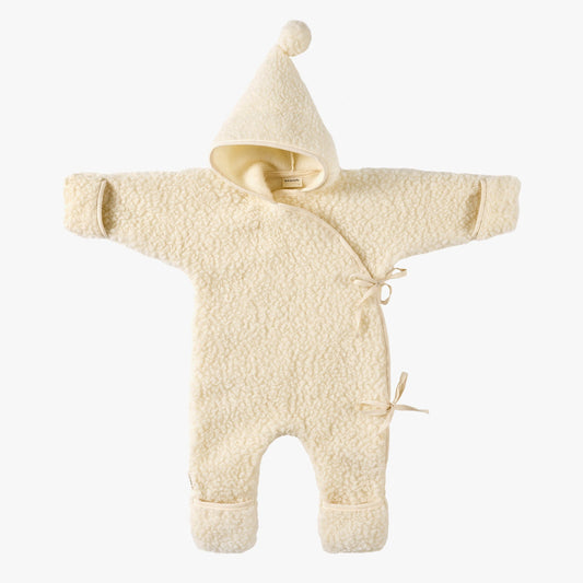 BINIBAMBA Merino Wool Snugglesuit - Milk