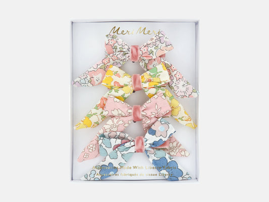 Meri Meri x Liberty Floral Pattern Bow Hair Clips (4)