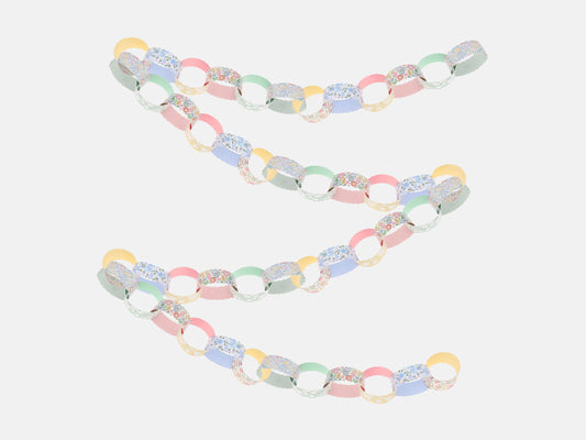 Meri Meri x Liberty Scalloped Paper Chains Set