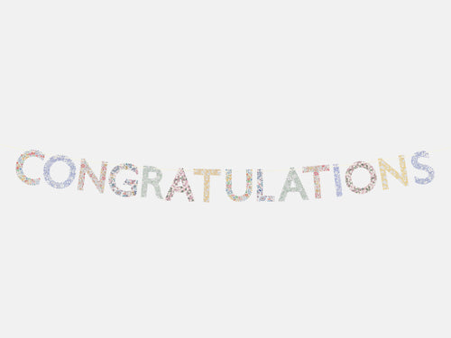 Meri Meri x Liberty Congratulations Garland