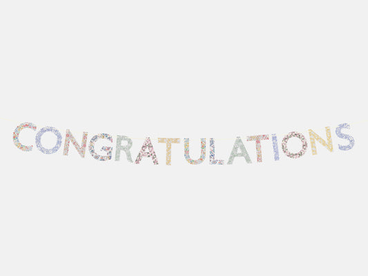 Meri Meri x Liberty Congratulations Garland
