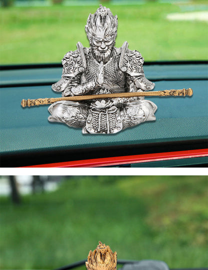 Black God Monkey King Monkey King Car Victory Car Ornaments Accessories Central Console Decoration Men's Car Handwork