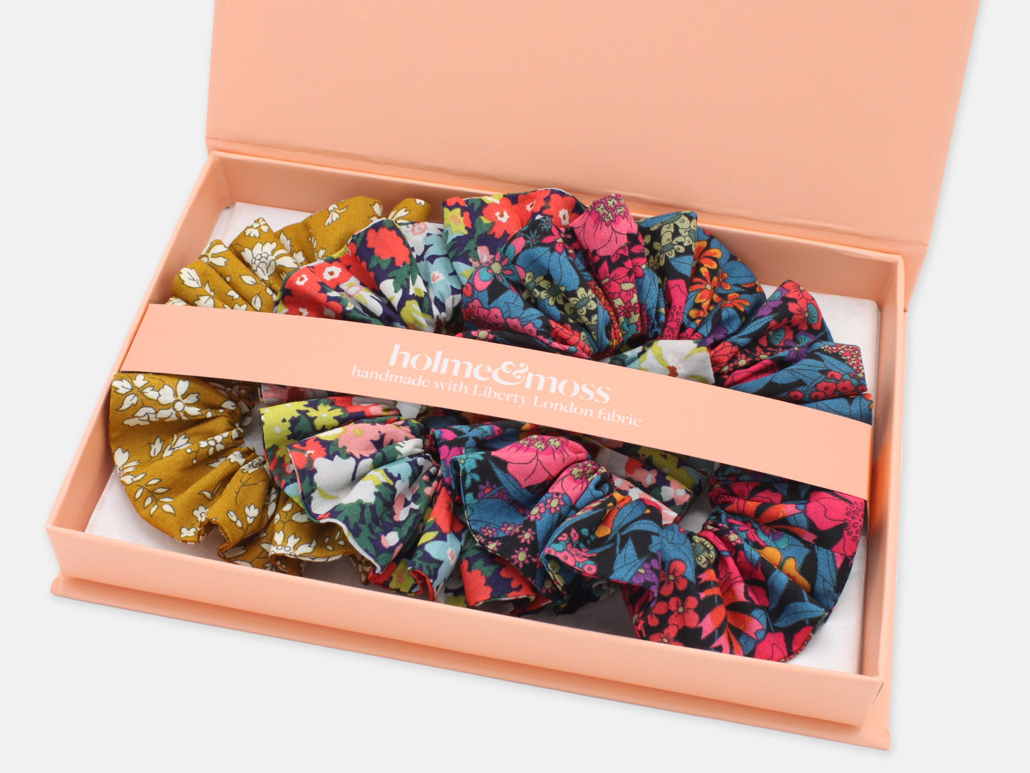 Scrunchie Gift Box, Liberty Print Pop Classics Collection, Set of Three