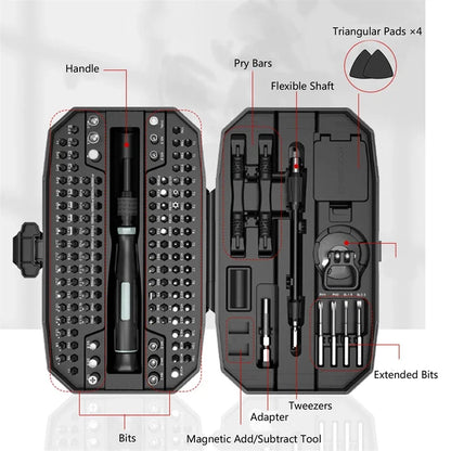 152 in 1 magnetic mini precision electric screwdriver Set Laptop Tool Kit Professional Computer Screwdriver Repair Screwdriver