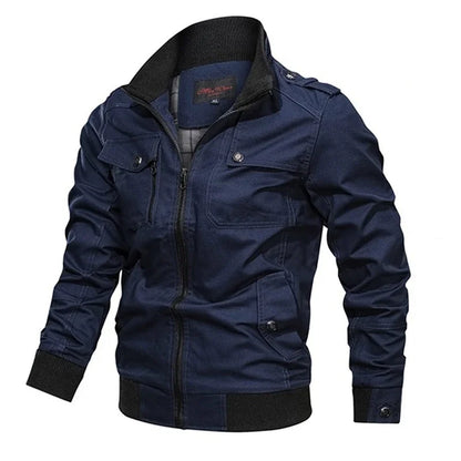 Bomber Jacket Men Fashion Casual Windbreaker Jacket Coat Men 2025 Spring Autumn New Hot Outwear Solid Stand Slim Jacket Mens