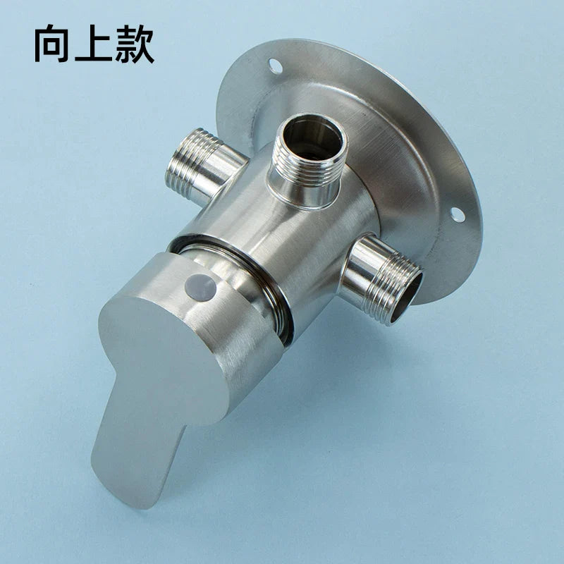 1pc 304 Stainless Steel Surface Mounted Faucet, Shower Head Switch Faucet, Quarter Caliber, Bathroom Hardware Accessories