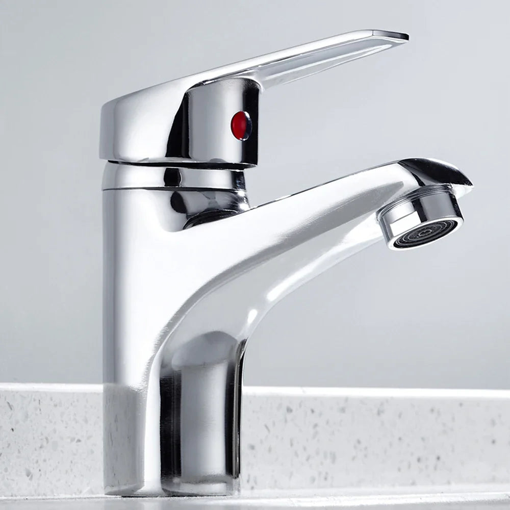 Bathroom Faucets Hot and Cold Mixer Faucets Vanity Bathroom Kitchen Deck Mounted Bathroom Single Lever Sink Faucets Dropshipping
