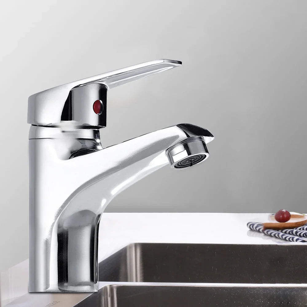 Bathroom Faucets Hot and Cold Mixer Faucets Vanity Bathroom Kitchen Deck Mounted Bathroom Single Lever Sink Faucets Dropshipping