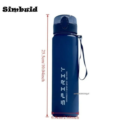 800ML/1000ML Sports Water Bottle 1L Large Capacity Men Women Summer Portable Plastic Bottle for Outdoor Travel Fitness Drinkware