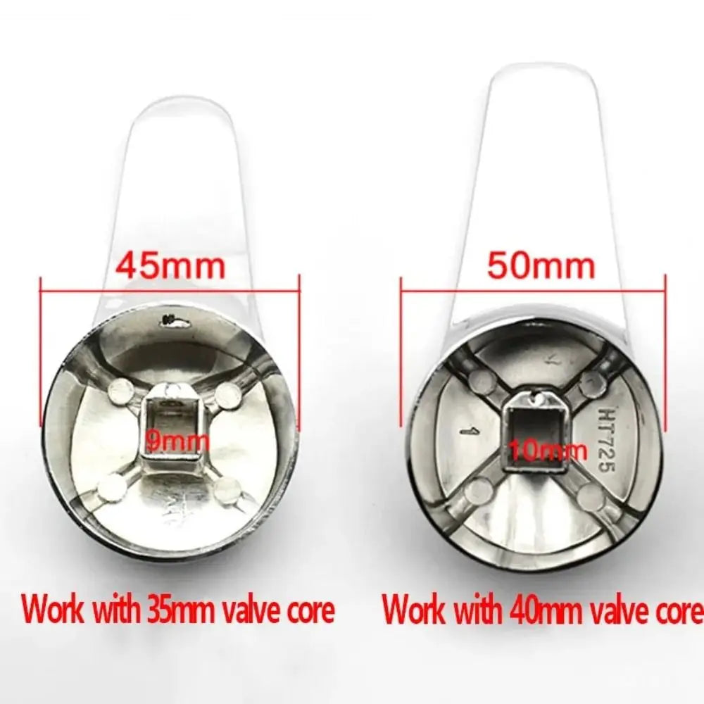 35mm/40mm Kitchen Hot Cold Faucet Switch Handle Basin Mixer Tap Metal Replacement Cover Bathroom Taps Repair Accessories