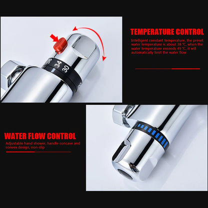 Bathroom Tool Bathtub Faucet Bathroom Mixing Valve T hermostatic Shower Faucet Hot And Cold Mixer T hermostatic Tap