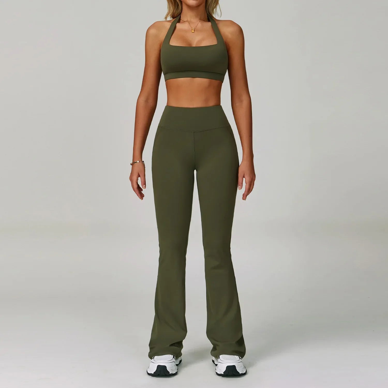 2Pcs Sets Women's Tracksuit Fitness Clothes Yoga Sets Sportswear Workout Bra High Waist Leggings Set Gym Clothing Sports Suits