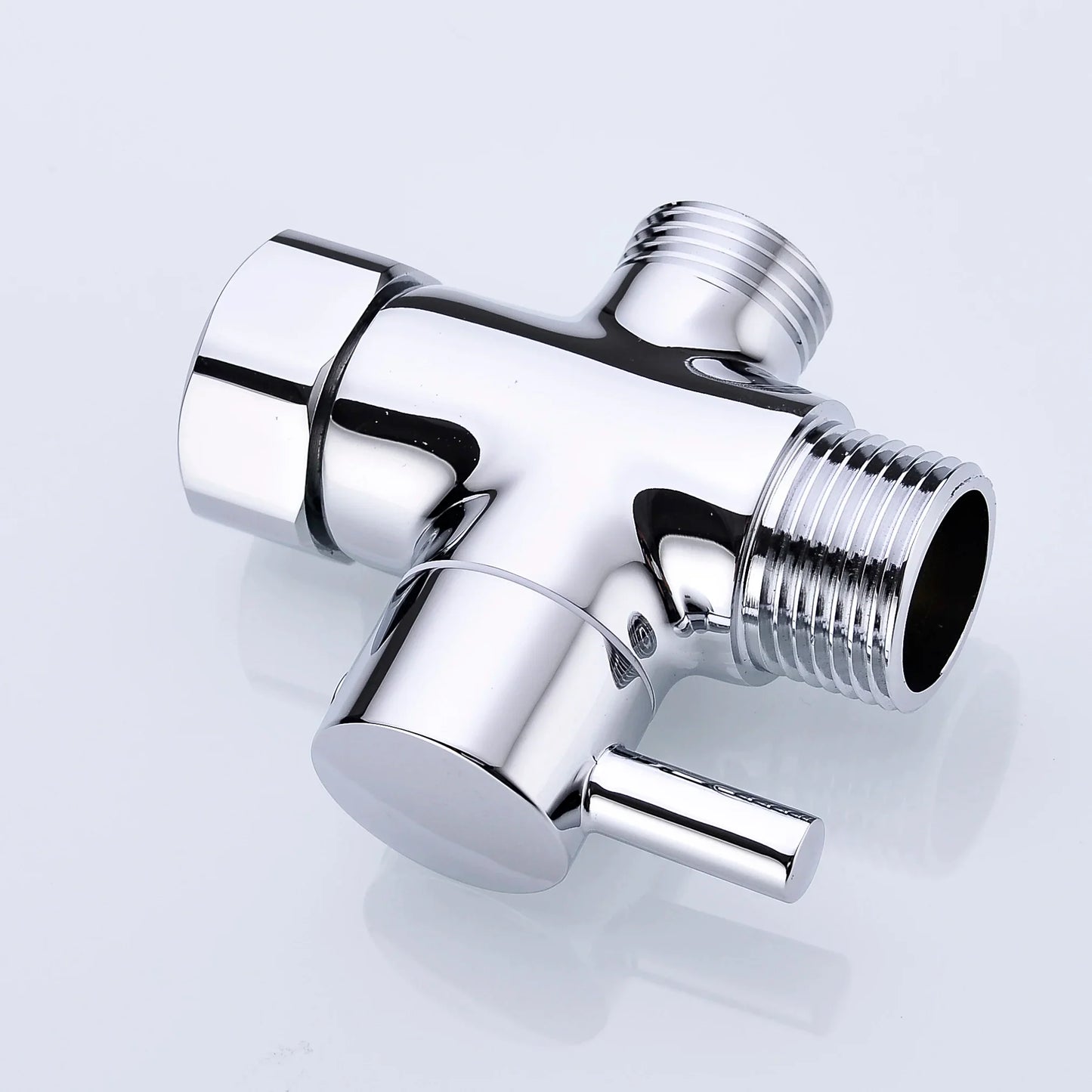3-way G1/2 Shower Diverter Valve Water Separator Shower Tee Adapter Adjustable Faucet Switcher Bathroom Replacement Part