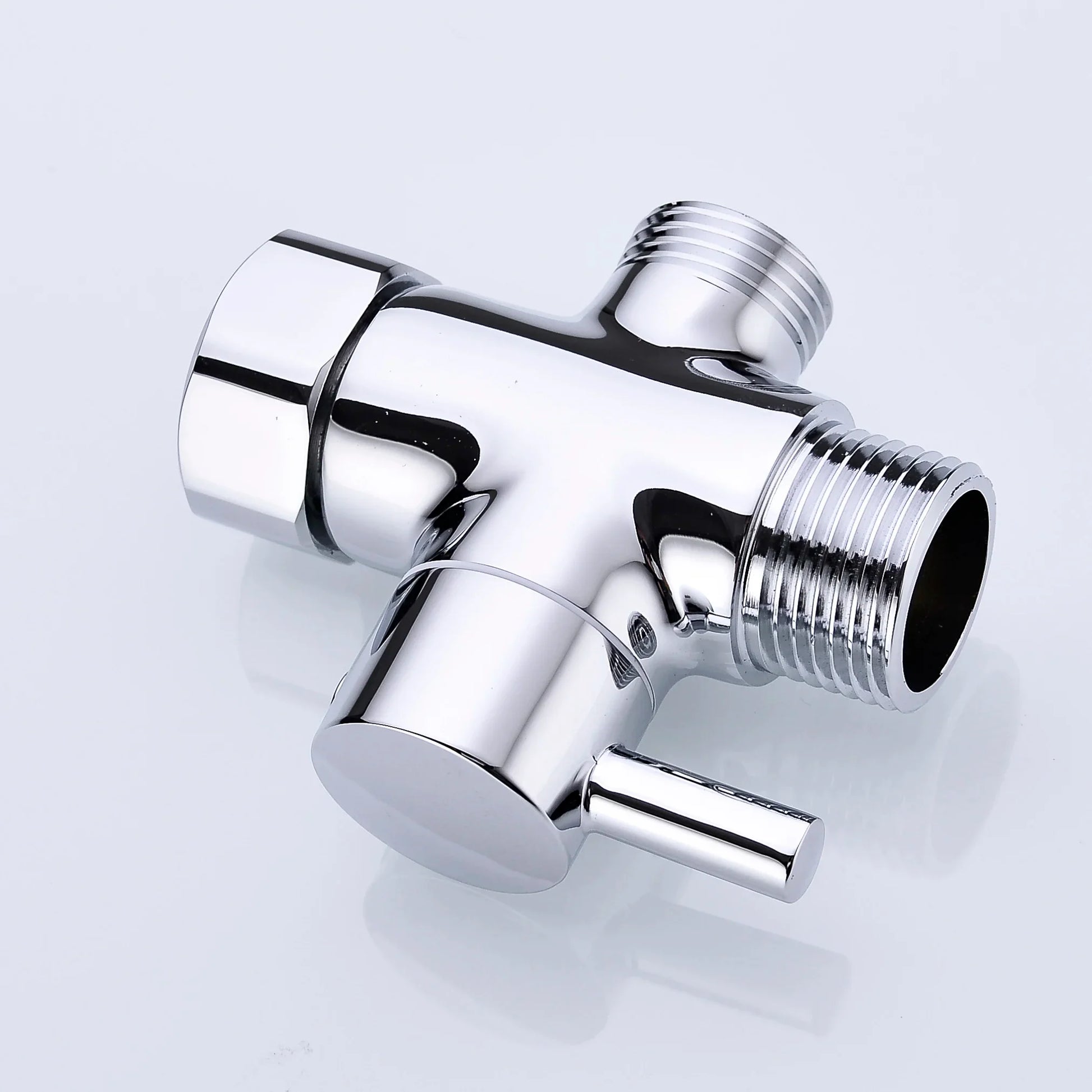 3-way G1/2 Shower Diverter Valve Water Separator Shower Tee Adapter Adjustable Faucet Switcher Bathroom Replacement Part