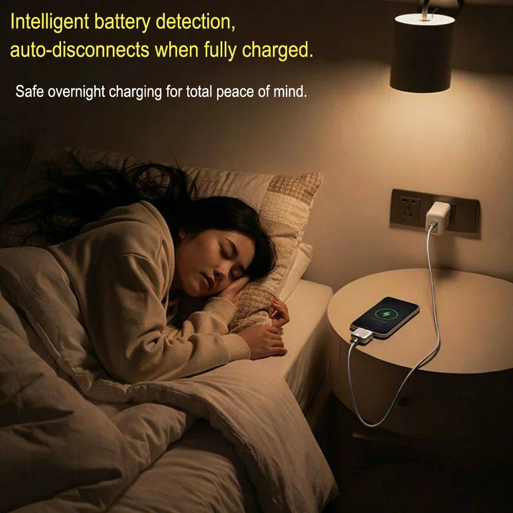 1pcs  20000mAh Portable Charger with Detachable Plug,Fast Charging Power Bank with Built-in Cable,Smart Battery Detection
