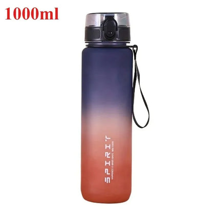 800ML/1000ML Sports Water Bottle 1L Large Capacity Men Women Summer Portable Plastic Bottle for Outdoor Travel Fitness Drinkware