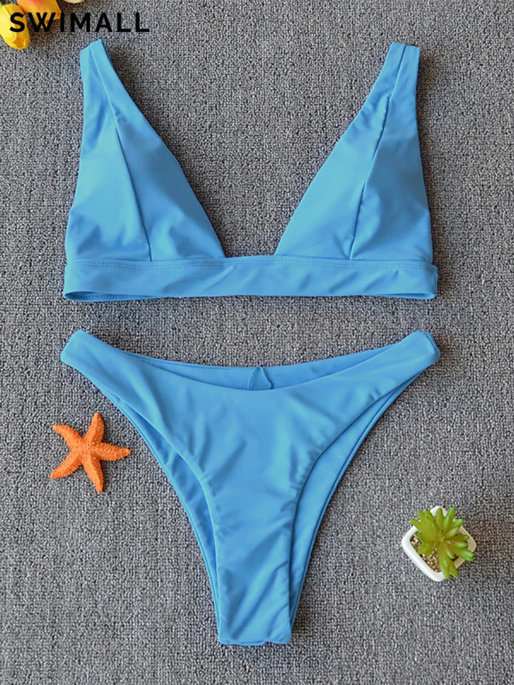 Bikini 2025 Micro Sexy Swimsuit Women Push Up Swimwear Two Piece Bikini Set Solid Bather Bathing Suit Swim Suit Female