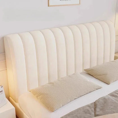 Bed Headboard Cover Luxury Soft Thick Velvet All-inclusive Solid Color Bedside Bed Back Dust Protector Home Room Bed