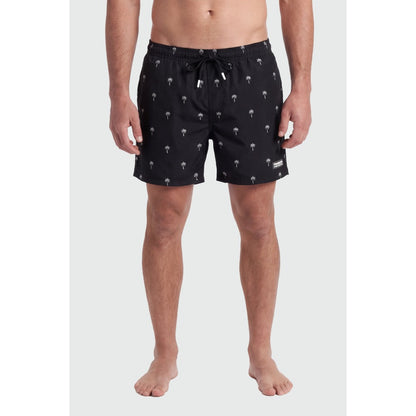 TEAMLTD - CLASSIC 6" SWIM SHORTS | Black Mini Palm