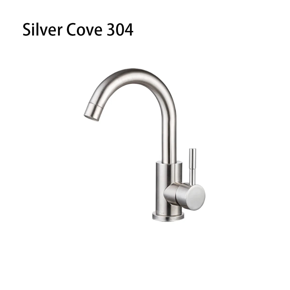 Bathroom Basin Faucet 304 Stainless Steel Hot Cold Wash Mixer Crane Tap 360 Rotation Sink Faucets Single Lever Tap For Bathroom