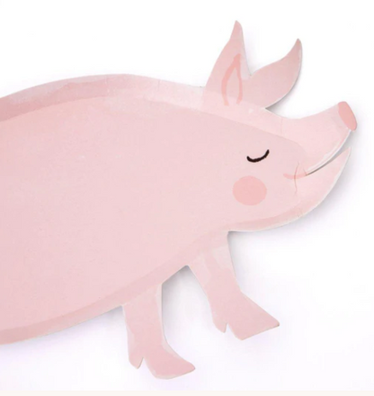 On The Farm Pig Plates