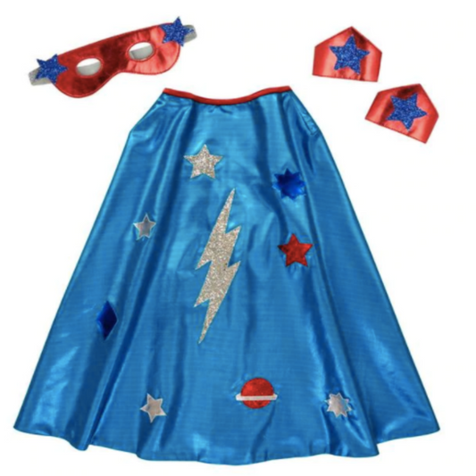 Blue Superhero Cape Dress Up