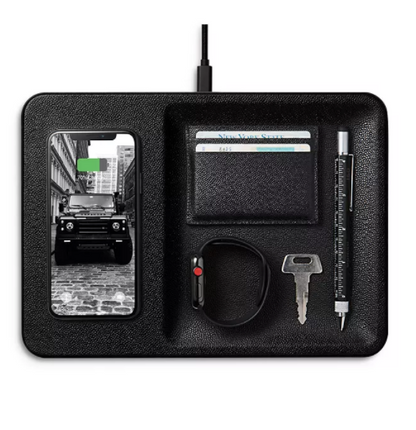 Catch:3 Leather Wireless Charging Pad and Organizer