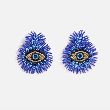 Smokey Eye Evil Eye Earrings