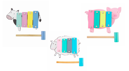 FARM WOOD XYLOPHONE TOY