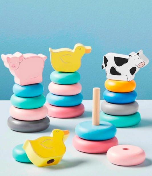 FARM WOOD STACKING TOY