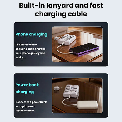 2026 New Power Bank DIY Kit  With 22.5W Fast Charging Portable Detachable Design Dual Mode Low Current 21700 Battery Case